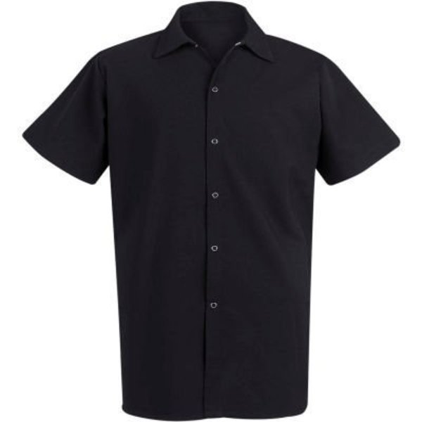 Vf Imagewear Chef Designs Spun Polyester Long Cook Shirt, Black, Spun Polyester, XL 5035BKSSXL